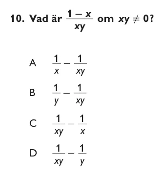 XYZ-uppgift 10 ur provhäftet