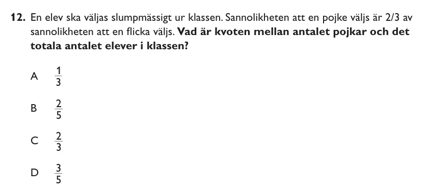 XYZ-uppgift 12 ur provhäftet